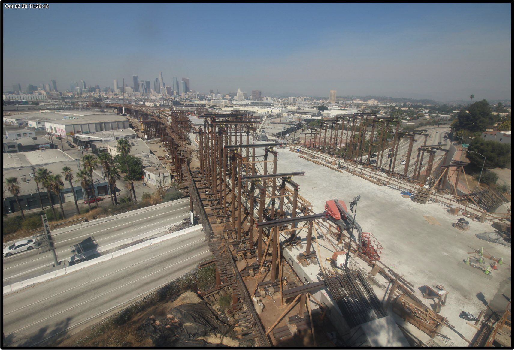 Sixth Street Bridge under construction - Oct. 3, 2020